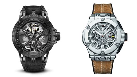 Roger Dubuis' Excalibur Huracán vs Hublot’s Big Bang Ferrari 